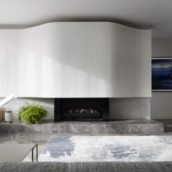 Elegant Grey Limestone Fireplace CDK Stone