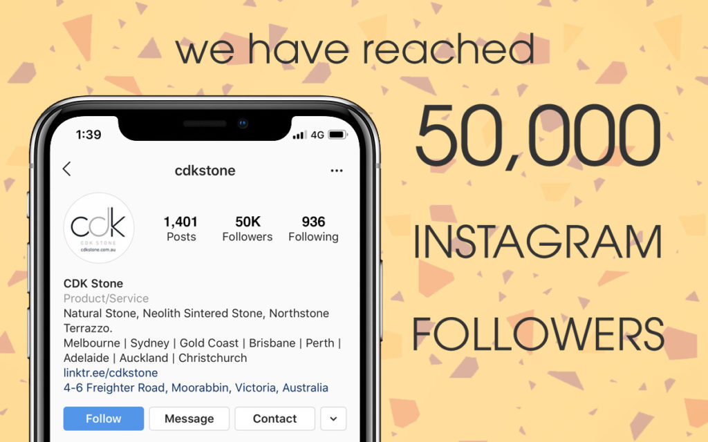 CDK Stone Instagram 50,000 Followers
