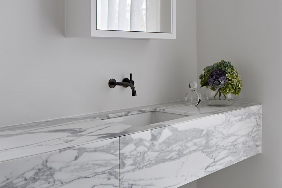 Lauren Tarrant Design CDK Stone Lorde White Calacatta Bianco Carrara Marble