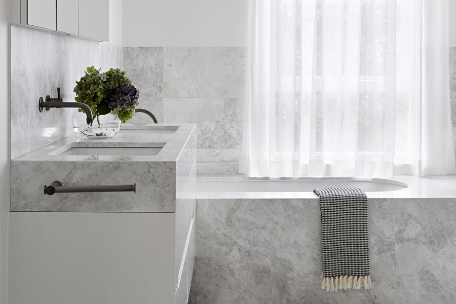 Lauren Tarrant Design CDK Stone Lorde White Calacatta Bianco Carrara Marble